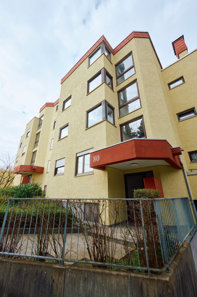 Objektansicht mit Eingang Objektansicht mit Eingang