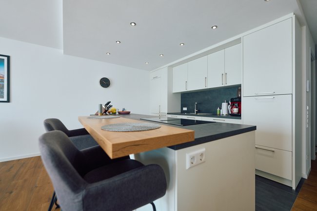 Detailansicht Küche mit Theke Detailansicht Küche mit Theke